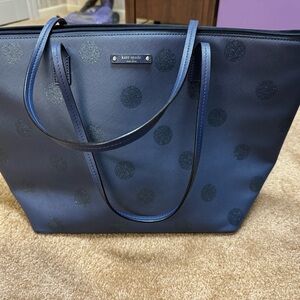 EUC Kate spade blue bag with sparkle polka dots